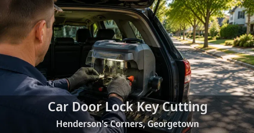 Car Door Lock Key Cutting Henderson's Corners, Georgetown - ON