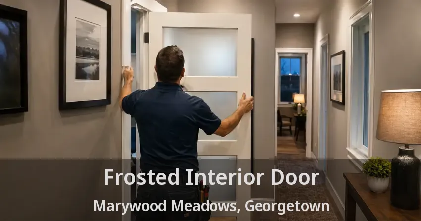 Frosted Interior Door Marywood Meadows, Georgetown - ON