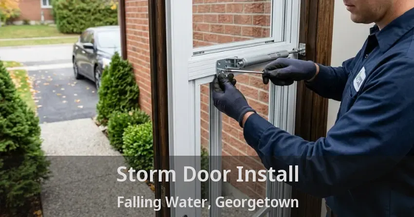 Storm Door Install Falling Water, Georgetown - ON