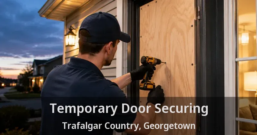 Temporary Door Securing Trafalgar Country, Georgetown - ON