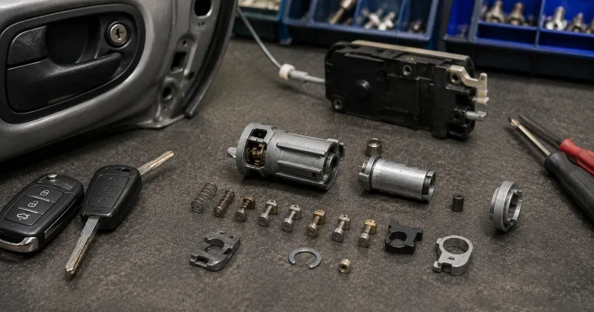technician testing a car key fob during Car Lock Repair Henderson