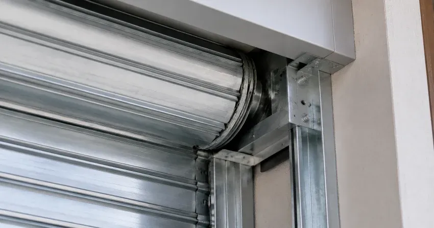 automatic storefront door technician servicing motor and sensor in Trafalgar Country, Georgetown