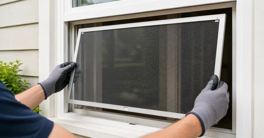 technician repairing a window sash and balance system in Silver Creek, Georgetown